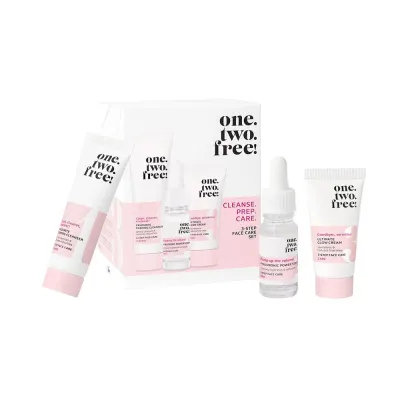 one.two.free! Starter Kit стартовый набор для ухода за лицом в 3 шага: пенка, сыворотка и крем, 1 шт