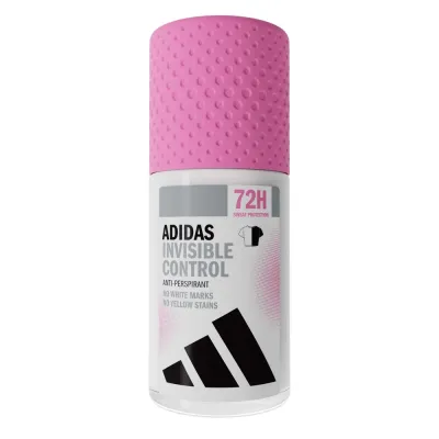 Adidas Control Invisible дезодорант-антиперспирант роликовый, защита от пота до 72 часов, веганская формула, 50 мл