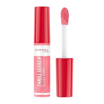 Rimmel London Thrill Seeker Glassy Gloss блеск для губ с аппликатором XXL, оттенок 150 Pink Candy, 10 мл