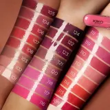KIKO Milano Unlimited Double Touch жидкая помада и блеск для губ 2 в 1, 6 мл, оттенок 102 - SATIN ROSY BEIGE — фото 4