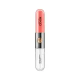 KIKO Milano Unlimited Double Touch жидкая помада и блеск для губ 2 в 1, 6 мл, оттенок 113 - SATIN CORAL — фото 1