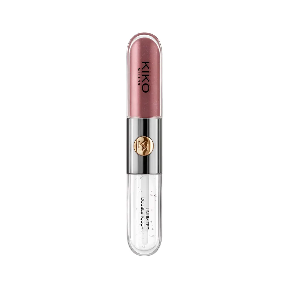 KIKO Milano Unlimited Double Touch жидкая помада и блеск для губ 2 в 1, 6 мл, оттенок 121 - DARK ROSY CHESTNUT