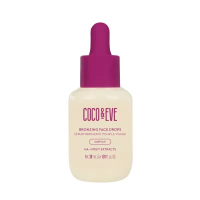 Coco and Eve Bronzing Face Drops Dark Tan, бронзирующие капли автозагар для лица с гиалуроновой кислотой, 30 мл Coco & Eve Bronzing Face Drops (Dark Tan)