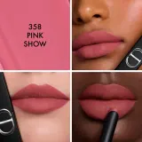 DIOR Rouge Dior On Stage Matte помада для губ, 2 г, оттенок 358 - PINK SHOW — фото 4