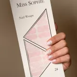Miss Sophie's Frosted Pink наклейки для ногтей полупрозрачные розовые 1 шт — фото 4