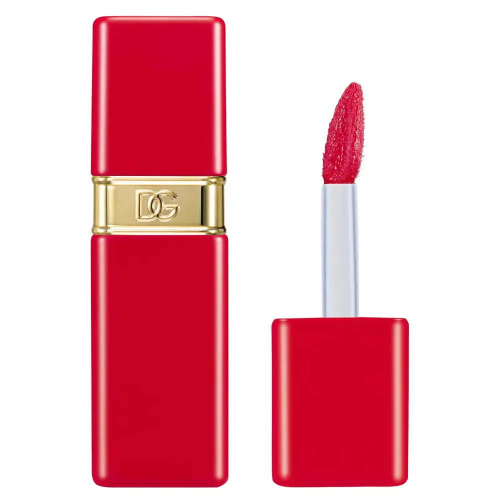 Dolce and Gabbana Rose Dew Lip Bite сияющий увлажняющий тинт для губ с эффектом укушенных губ, 7 мл, оттенок 04 FLIRTY RED