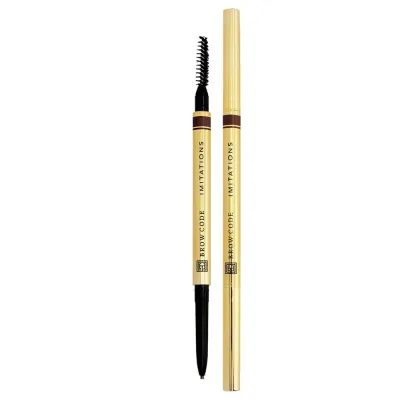 Brow Code Imitations Pencil карандаш для бровей с микро-стержнем и щёточкой, 15 г, оттенок Warm Medium Brown