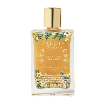 Jardin Boheme Solaire Shimmer Body Oil мерцающее масло для тела, Escapade Solaire, 50 мл