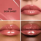 DIOR Addict Glass Lipstick помада для губ с эффектом блеска, 2,7 г, оттенок 504 DIOR SWEET — фото 5
