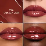 DIOR Addict Glass Lipstick помада для губ с эффектом блеска, 2,7 г, оттенок 906 TALK MY DIOR — фото 5