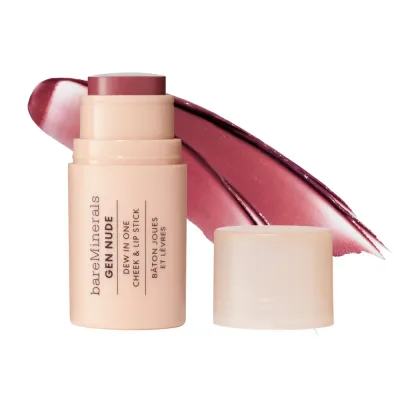 bareMinerals Gen Nude Lip and Cheek Balm бальзам для губ и щёк, Bare Necessity, 4,5 г, оттенок BERRY ME IN MERLOT