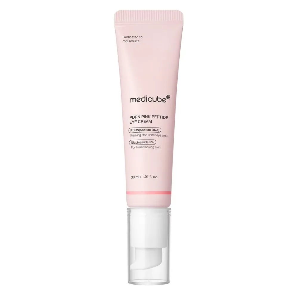 Medicube PDRN Pink Peptide Крем для век с ниацинамидом, от морщин и отёчности, 30 мл