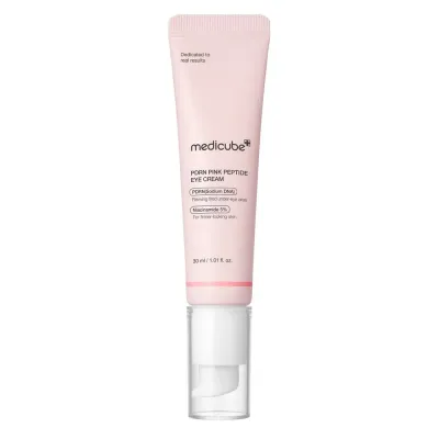 Medicube PDRN Pink Peptide Крем для век с ниацинамидом, от морщин и отёчности, 30 мл