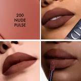 DIOR Rouge Dior On Stage Ink Blur Matte жидкая матовая помада для губ с блюр-эффектом, 6 мл, оттенок 200 - NUDE PULSE — фото 4
