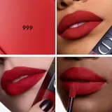 DIOR Rouge Dior On Stage Ink Blur Matte жидкая матовая помада для губ с блюр-эффектом, 6 мл, оттенок 999 — фото 4