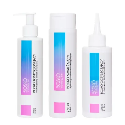 BOSKO Cosmetics трихологический набор для ухода за волосами: пилинг, шампунь, бальзам, 1 шт
