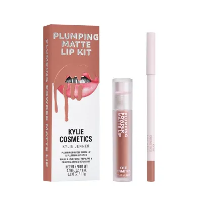 Kylie Cosmetics Plumping Matte Lip Kit набор для губ помада и карандаш 603 True Brown K, 1 шт, оттенок 703 – Dolce K