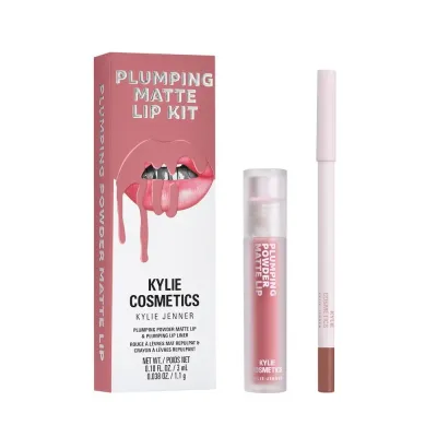 Kylie Cosmetics Plumping Matte Lip Kit набор для губ помада и карандаш 603 True Brown K, 1 шт, оттенок 808 – Kylie