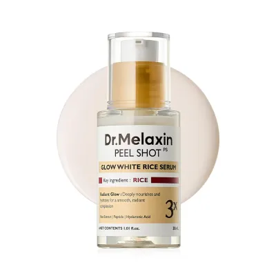 Dr. Melaxin Peel Shot Glow White Rice увлажняющая сыворотка для сияния кожи, 30 мл