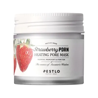 Pestlo Strawberry PDRN разогревающая маска для очищения пор с частицами клубники, 70 мл