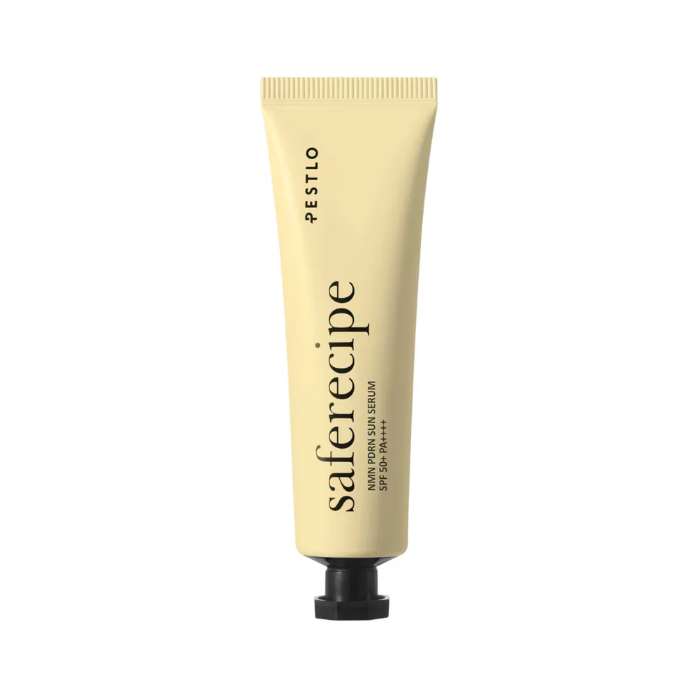 Pestlo Saferecipe NMN PDRN солнцезащитная сыворотка для лица SPF50+ PA++++ с ниацинамидом и центеллой, 50 мл