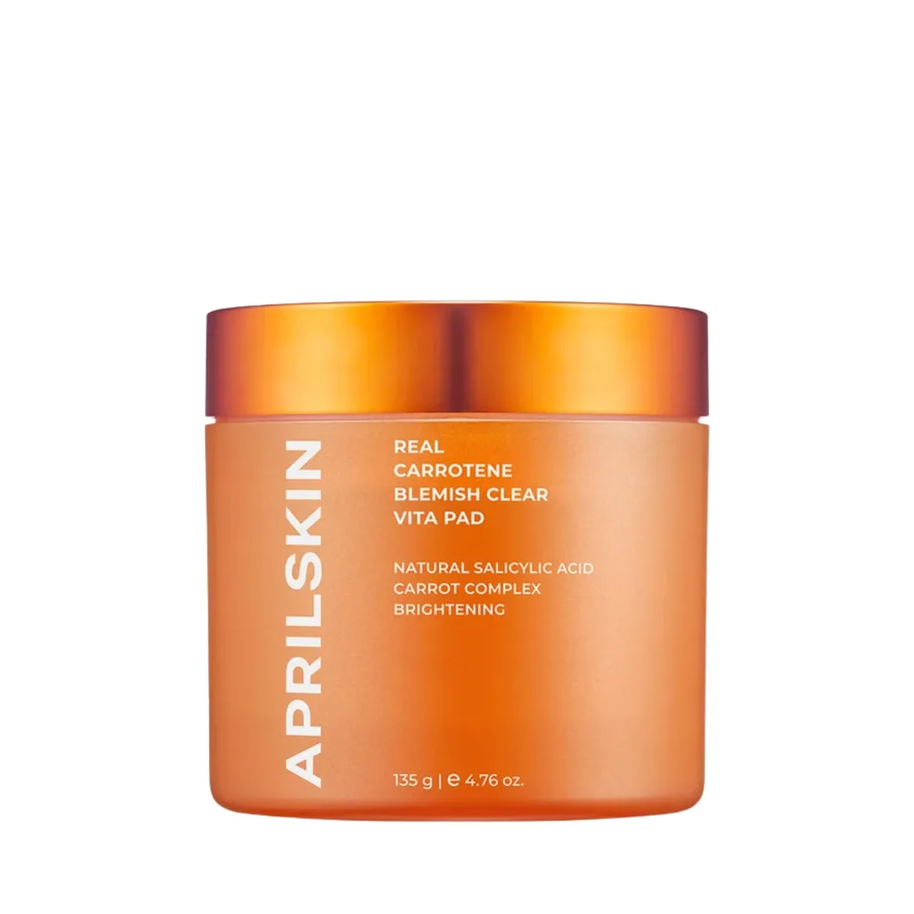 APRILSKIN Real Carrotene отшелушивающие пэды для лица с морковью, для очищения пор, 135 г