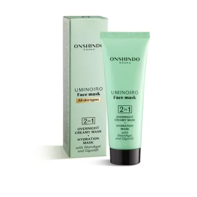 Onshindo Osaka Face Mask 2 in 1 Overnight Creamy Mask кремовая увлажняющая маска для лица 2 в 1, 75 мл