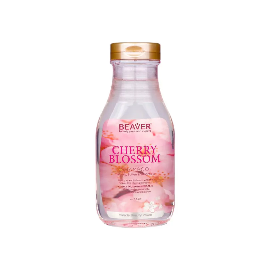 Beaver Shampoo шампунь для жирных волос с экстрактом цветков вишни, 350 мл