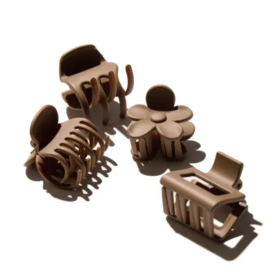 Hairlust Small Claw заколки-крабы для волос, оттенок COFFEE, набор, 1 шт