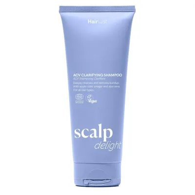 Hairlust Scalp Delight ACV Clarifying Shampoo шампунь глубокого очищения с яблочным уксусом, 200 мл