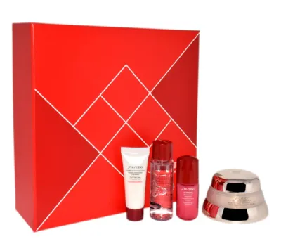 Shiseido Bio-Performance Набор для лица: крем, пенка, лосьон и концентрат, 50 мл + 15 мл + 30 мл + 10 мл