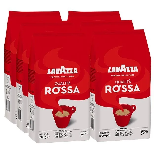 Кофе в зернах Lavazza Qualita Rossa набор 6х1 кг