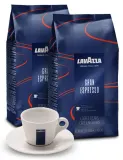 Кофе в зёрнах Lavazza Gran Espresso 2х1 кг + чашка для капучино 160 мл — фото 1
