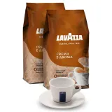 Набор кофе в зернах Lavazza Crema e Aroma 2х1 кг с чашкой для капучино 160 мл — фото 1