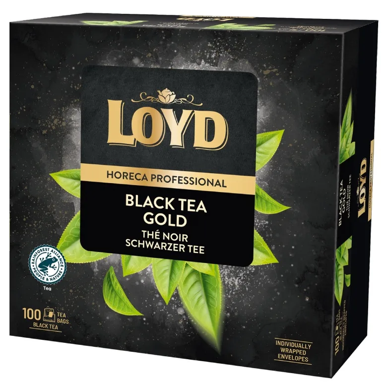Чёрный чай Loyd Tea Gold в пакетиках, 100х2 г, подарочный набор
