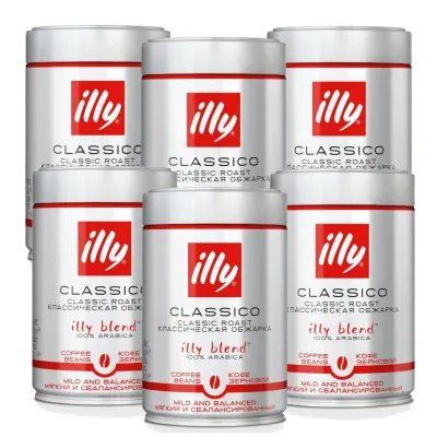 Набор кофе в зернах illy Classico 6х250 г