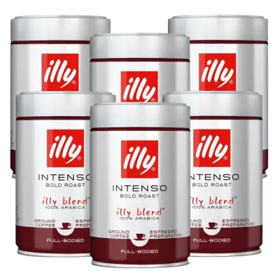 Кофе молотый illy Espresso Black, набор 6х250 г