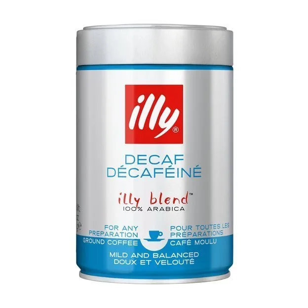 Кофе молотый illy Espresso Decaffeinato без кофеина, набор 6х250 г