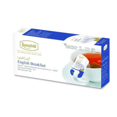 Черный чай Ronnefeldt Leaf Cup Classic English Breakfast 15х2,2 г