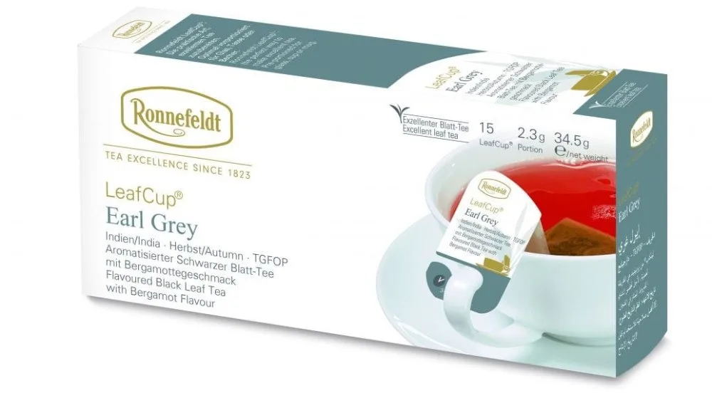 Черный чай Ronnefeldt Leaf Cup Earl Grey 15х2 г