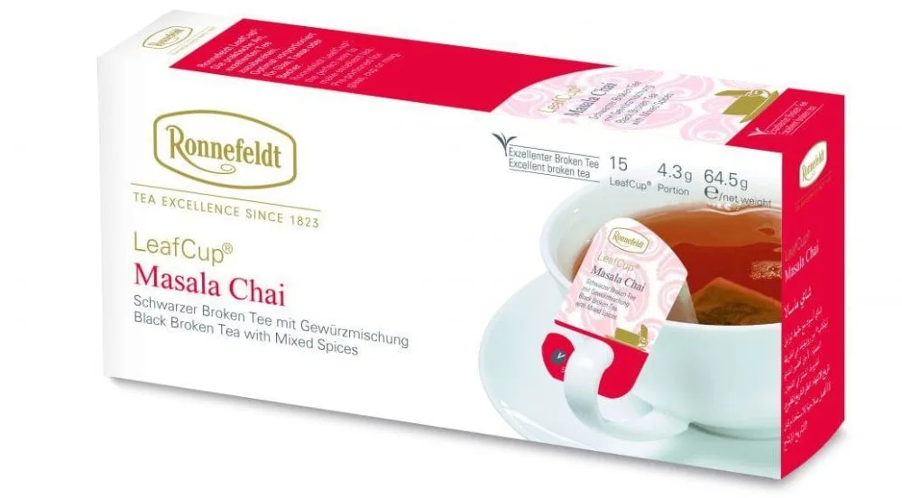 Чёрный чай Ronnefeldt Leaf Cup Masala Chai в пакетиках 15x4,3 г
