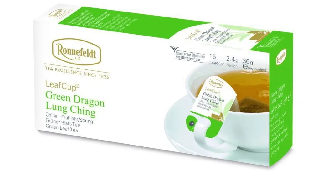 Зелёный чай Ronnefeldt Leaf Cup Green Dragon в пакетиках 15x2,4 г
