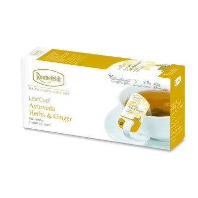Травяной чай Ronnefeldt Leaf Cup Ayurveda в пакетиках 15x2,8 г