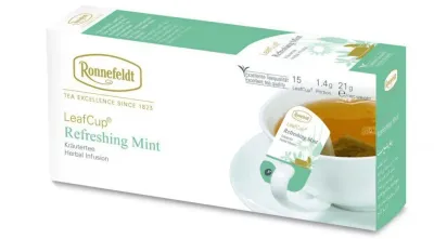 Травяной чай Ronnefeldt Leaf Cup Refreshing Mint в пакетиках 15x1,2 г