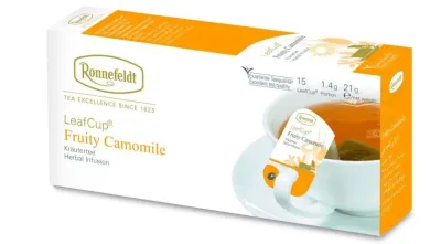 Травяной чай Ronnefeldt Leaf Cup Fruity Camomile в пакетиках 15x1,4 г