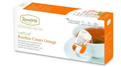 Чай травяной Ronnefeldt Leaf Cup Rooibos Cream Orange 15х3 г