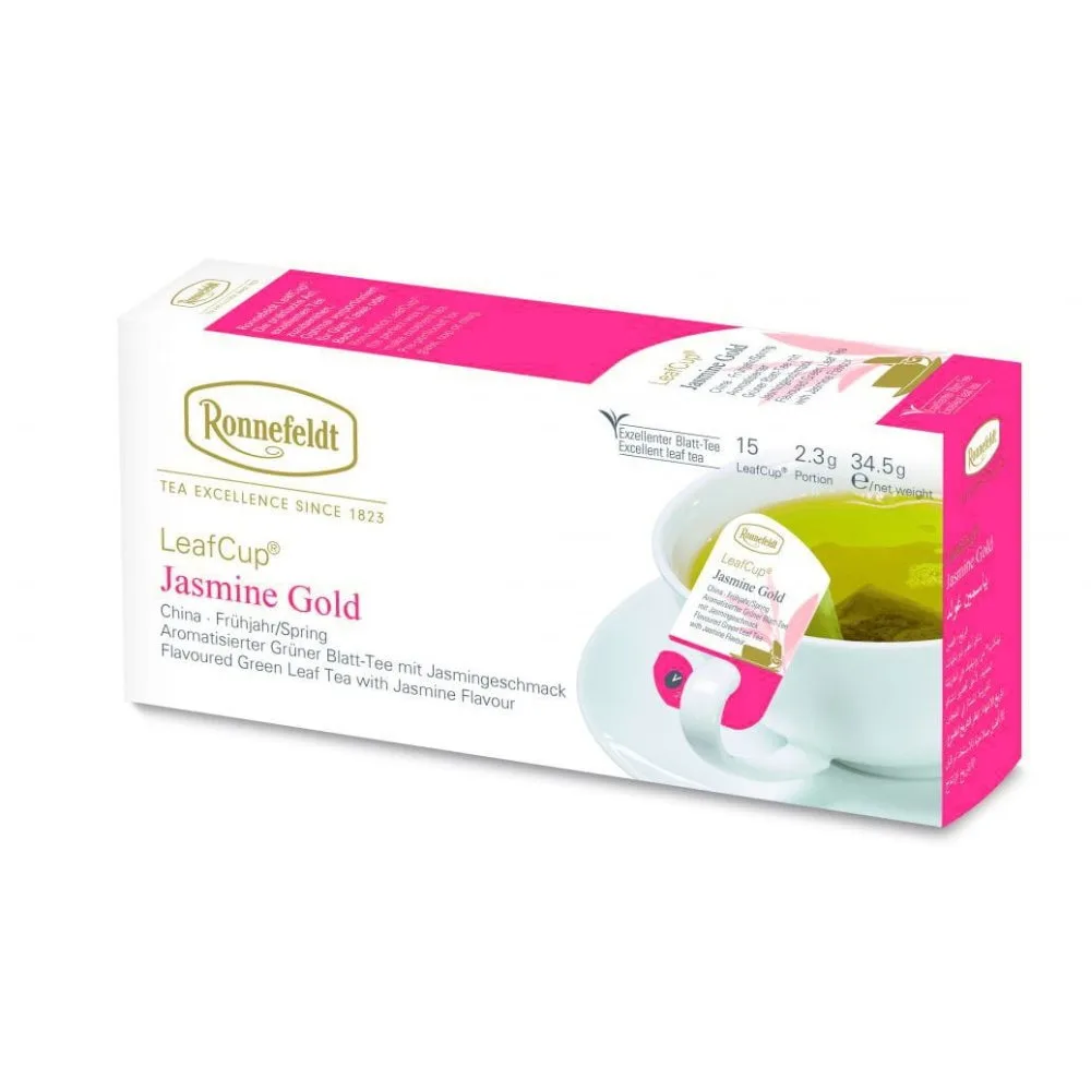 Зеленый чай Ronnefeldt Leaf Cup Jasmine Gold 15х2,3 г