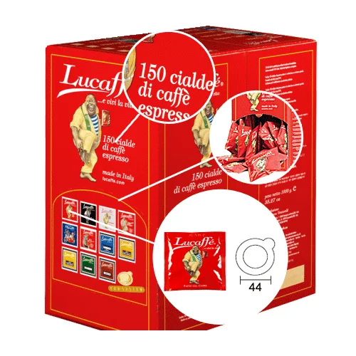 Кофе в чалдах ESE Lucaffe Classic, 150 штук