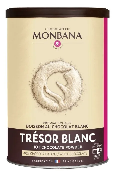 Белая горячая шоколадная смесь Monbana Tresor 500 г