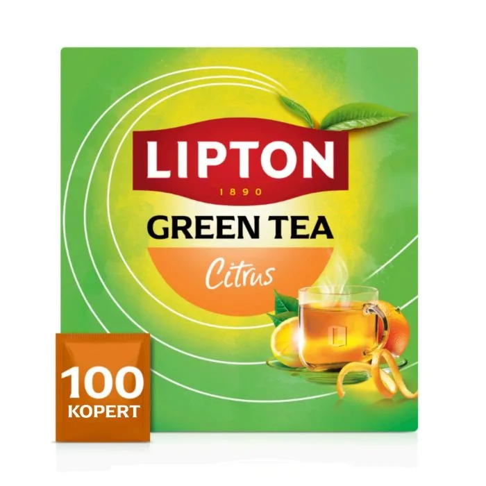 Зелёный чай Lipton Classic Green Tea Citrus в пакетиках 100x1,3 г
